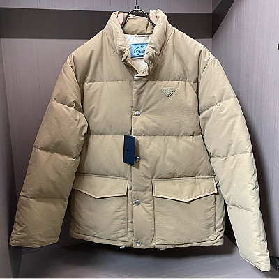 PRADA-251190 2025년 FW 신상 패딩 베이지 남성용