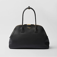 [스페셜오더]PRADA-1BG506 프라다 소프트 그레인 라지 토트백 금장 로고 브라운