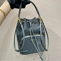 PRADA-1BH038 프라다 베이지 리에디션 1995 체인 리나일론 숄더백 17cm