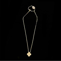 VAN CLEEF ARPELS-VCARP4 반클리프 로즈 골드/핑크 빈티지 알함브라 펜던트