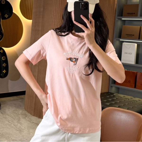 BURBERRY-07258 버버리 2026SS 플래이드 깃발 여성용 반팔