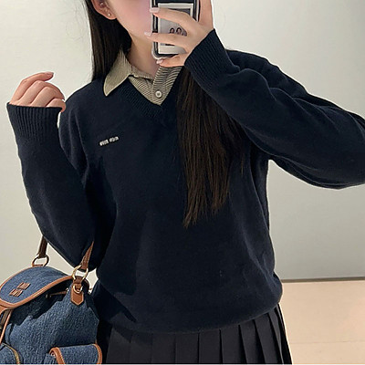 MIUMIU-08143 미우미우2026SS 울 앤 캐시미어 스웨터