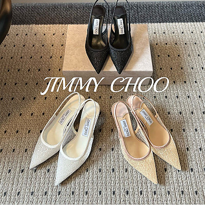 JIMICHOO-08179 지미추 2026SS 초가을 레이스 스틸레토 하이힐