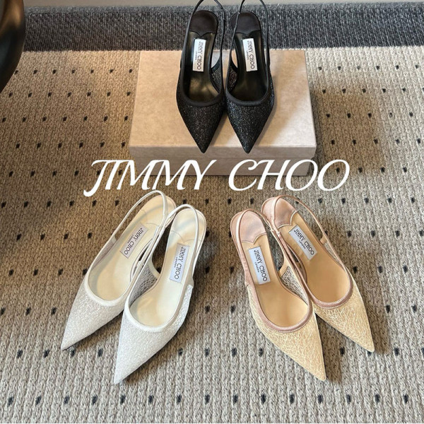 JIMICHOO-08179 지미추 2026SS 초가을 레이스 스틸레토 하이힐
