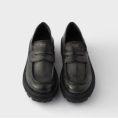PRADA-1D696O 프라다 가죽 로퍼 블랙 여성용