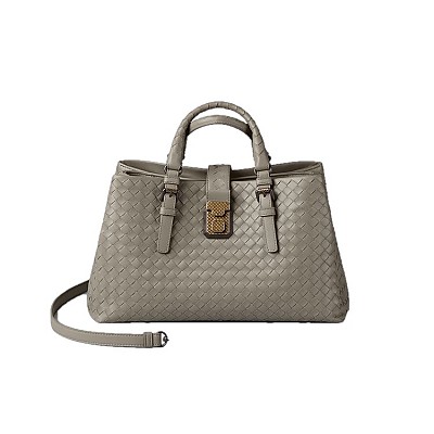 BOTTEGA VENETA-489509 보테가 베네타 블랙 인트레치아토 카프 스몰 로마 백