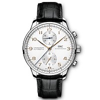 [스페셜오더]IWC-371480 아이더블유씨 포르투기저 크로노그래프 레드 골드 실버다이얼 레플리카워치 41mm