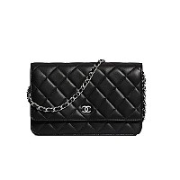 [스페셜오더]CHANEL-A33814 샤넬 클래식 블랙 램스킨 골드 메탈 WOC 체인 지갑