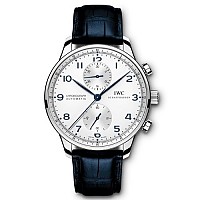 [스페셜오더]IWC-371480 아이더블유씨 포르투기저 크로노그래프 레드 골드 실버다이얼 레플리카워치 41mm