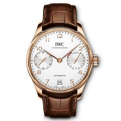 [스페셜오더]IWC-IW500701 아이더블유씨 포르투기저 오토매틱 레드 골드 실버다이얼 명품페이크시계42mm