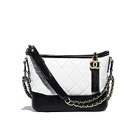 [스페셜오더]CHANEL-A91810 샤넬 골드 메탈릭 빈티지 카프스킨 가브리엘 쉐브론 호보 백