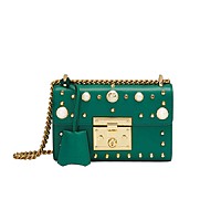 [스페셜오더]GUCCI-432182 1088 구찌 페들락 블랙 스몰 펄 스터드 장식 숄더백
