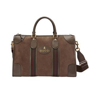 [스페셜오더]GUCCI-459311 8345 구찌 레드 스웨이드 Web 미디엄 더플백