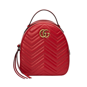 [스페셜오더]GUCCI-476671 1000 구찌 GG 마몽 퀼트 애니멀 스터드 블랙 백팩