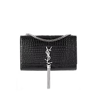 [스페셜오더]SAINT LAURENT-354119 생 로랑 핑크 크로커다일 실버 태슬 미디엄 케이트 사첼백