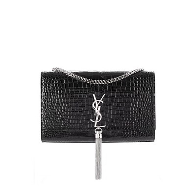 [스페셜오더]SAINT LAURENT-354119 생 로랑 블랙 실버 태슬 미디엄 케이트 사첼백 #명품레플리카쇼핑몰