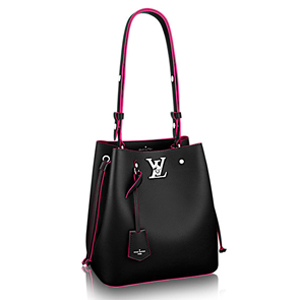 [스페셜오더]LOUIS VUITTON-M43878 루이비통 송아지 가죽 스터드 장식 블랙 락미 버킷