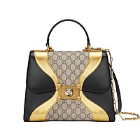 [스페셜오더]GUCCI-497996 8754 구찌 Osiride GG 수프림 캔버스 가죽 탑 핸들 백