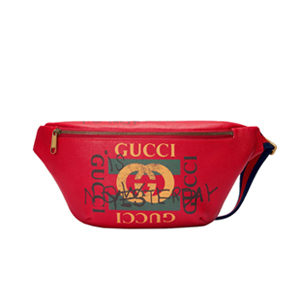 [스페셜오더]GUCCI 493869-6463 구찌 레드가죽 프린트 로고 벨트백