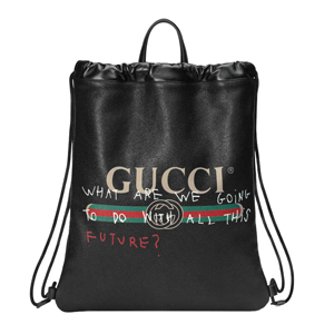 [스페셜오더]GUCCI-494053 8132 구찌 Gucci Coco Capitan 프린트 가죽 드로우스트링 백팩 화이트