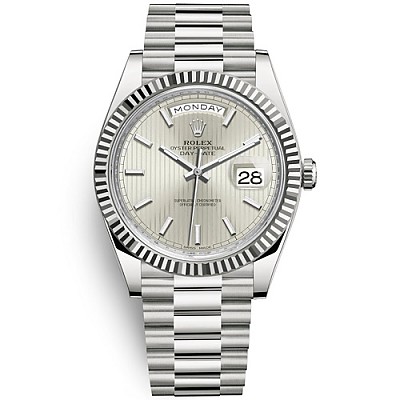 [스페셜오더]ROLEX-롤렉스 데이-데이트 스틸 실버다이얼 남자 시계 40mm