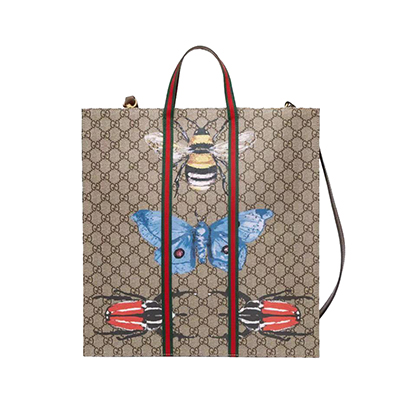 GUCCI-493610 8685 구찌 GG 수프림 벅스 프린트 토트백