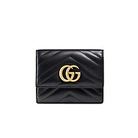 [스페셜오더]GUCCI-474802 5729 구찌 GG 마몽 누드 마틀라세 쉐브론 2단 지갑