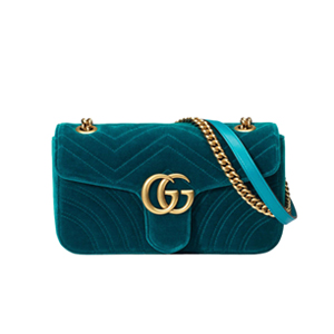 [스페셜오더]Gucci-443497 구찌 블랙 더블 G 스터드 GG 마몽 스몰 숄더백 26cm