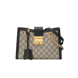 [스페셜오더]GUCCI-498156 9769 구찌 블랙 패들락 GG 수프림 스몰 숄더백