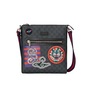 GUCCI-474137-1095 구찌 GG블랙 GG 수프림 이미테이션 메신저백