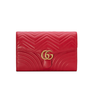 [스페셜오더]GUCCI-498079 4430 구찌 GG 마몽 페트롤 블루 벨벳 클러치