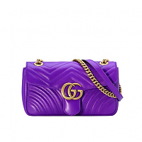 GUCCI-443497 4143 구찌 블루 GG 데님 GG 마몽 스몰 숄더백