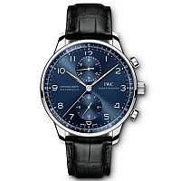 [스페셜오더]IWC-371480 아이더블유씨 포르투기저 크로노그래프 레드 골드 실버다이얼 레플리카워치 41mm