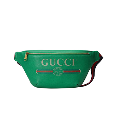 [스페셜오더]GUCCI 493869-8822 구찌 화이트가죽 프린트 로고 벨트백