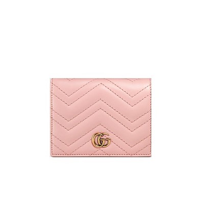 [스페셜오더]GUCCI-466492 5571 구찌 GG 마몽 핑크 벨벳 카드 케이스