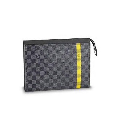 [스페셜오더]LOUIS VUITTON-N60107 루이비통 다미에 그라파이트 옐로우 스트라이프 포쉐트 보야주 MM