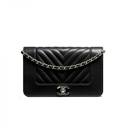 [스페셜오더]CHANEL-A80972 샤넬 마드모아젤 빈티지 쉐브론 골드 메탈 WOC 미니백