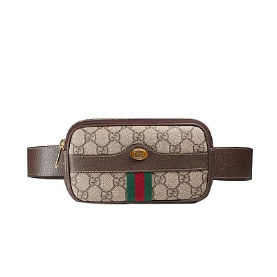 GUCCI-598113 1095 구찌 블랙/그레이 GG 수프림 벨트 백