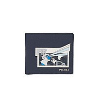 [스페셜오더]PRADA-2MO513 프라다 블랙 송아지 가죽 실크스크린 로고 지갑