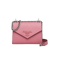 [스페셜오더]PRADA-1BD127 프라다 애비에이션 블루 사피아노 모노크롬 숄더백