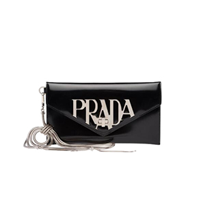 [스페셜오더]PRADA-1MF175 프라다 피치 브러시가죽 메탈 로고 레터링 클러치백