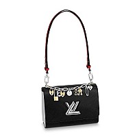 [스페셜오더]LOUIS VUITTON-M52503 루이비통 블랙 에삐 레더 LV 참 장식 트위스트 MM