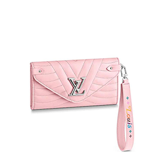 [스페셜오더]LOUIS VUITTON-M63729 루이비통 스무스 핑크 물결 패턴 뉴 웨이브 롱 월릿