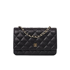 [스페셜오더]CHANEL-A33814 샤넬 클래식 블랙 램스킨 실버 메탈 WOC 체인 지갑