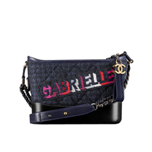 [스페셜오더]CHANEL-A91810 샤넬 트위드 카프스킨 가브리엘 에크루 블랙 호보백 스몰