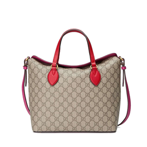 GUCCI-429147 9784 구찌 Linea A GG 수프림 스몰 레드 탑 핸들백