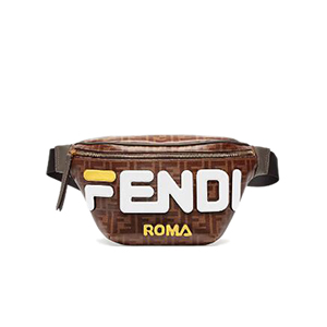 [스페셜오더]FENDI-8BM006 펜디 멀티컬러 페브릭 화이트 Fendi Mania 아플리케 벨트백