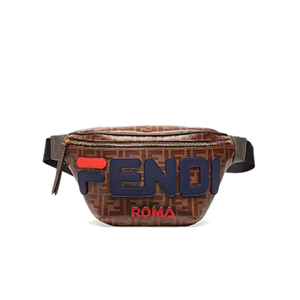 [스페셜오더]FENDI-8BM006 펜디 블랙 더블 F 페브릭 Fendi Mania 아플리케 벨트백