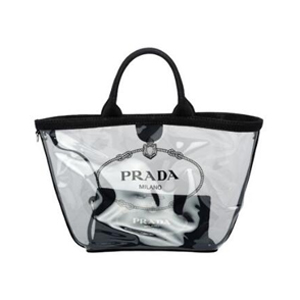 [스페셜오더]PRADA-1BG166 프라다 플렉시글라스 실크스크린 로고 레드 핸드백