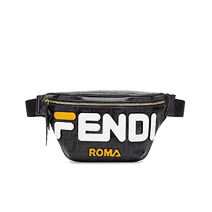 [스페셜오더]FENDI-8BM006 펜디 멀티컬러 페브릭 네이비 Fendi Mania 아플리케 벨트백